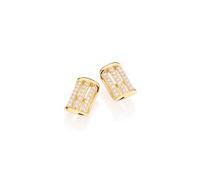GOLD EARRING WITH ZIRCONIA