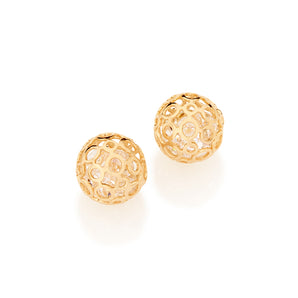 GOLD PLATED EARRING WITH CRYSTAL