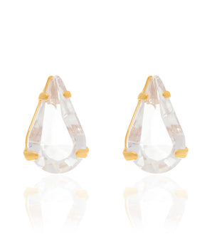 GOLD EARRING WITH CRYSTAL