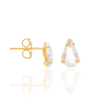 GOLD EARRING WITH CRYSTAL