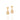 GOLD EARRING WITH ZIRCONIA