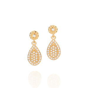 GOLD EARRING WITH ZIRCONIA