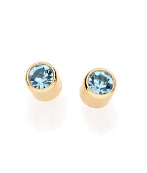 GOLD EARRING WITH CRYSTAL