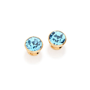 GOLD EARRING WITH CRYSTAL