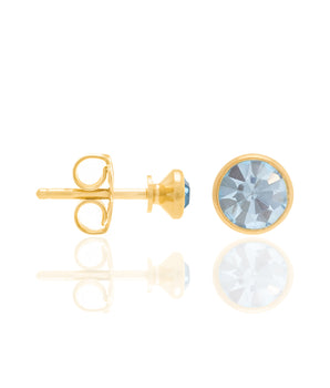 GOLD EARRING WITH CRYSTAL