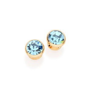 GOLD EARRING WITH CRYSTAL