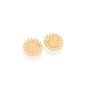 GOLD EARRING WITH ZIRCONIA