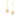 GOLD EARRING WITH PEARL AND ZIRCONIA