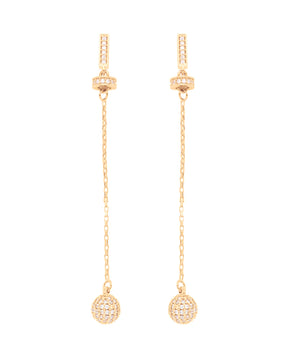 GOLD EARRING WITH ZIRCONIA