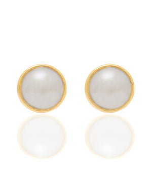 GOLD EARRING WITH PEARL