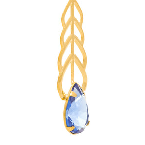 GOLD EARRING WITH CRYSTAL