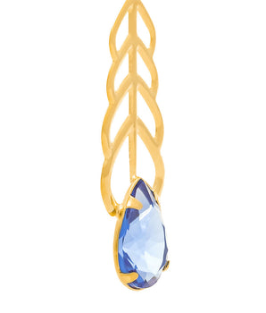 GOLD EARRING WITH CRYSTAL