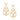 GOLD EARRING WITH ZIRCONIA