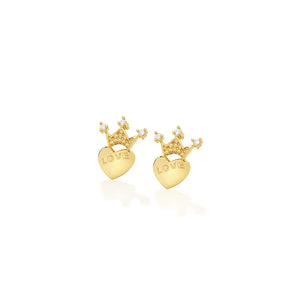 GOLD EARRING WITH ZIRCONIA