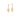 GOLD EARRING WITH ZIRCONIA