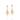 GOLD EARRING WITH ZIRCONIA