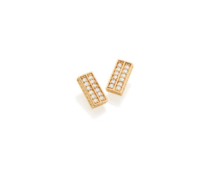 GOLD EARRING WITH ZIRCONIA