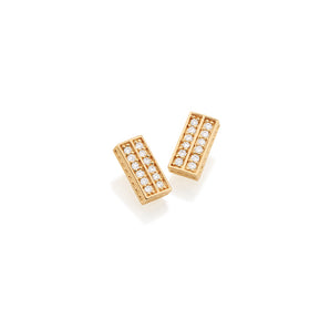 GOLD EARRING WITH ZIRCONIA