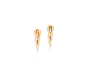 GOLD EARRING WITH ZIRCONIA