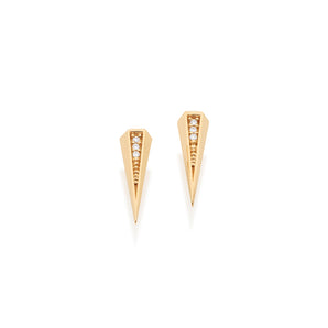 GOLD EARRING WITH ZIRCONIA