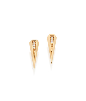 GOLD EARRING WITH ZIRCONIA