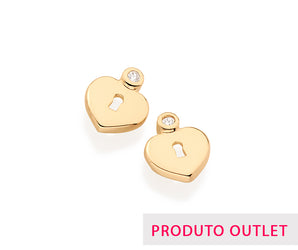 GOLD EARRING WITH ZIRCONIA