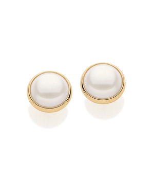 GOLD EARRING WITH PEARL