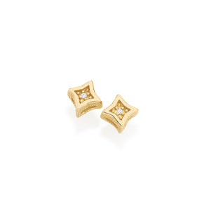 GOLD EARRING WITH ZIRCONIA