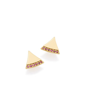 GOLD EARRING WITH ZIRCONIA