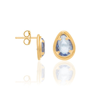 GOLD EARRING WITH CRYSTAL