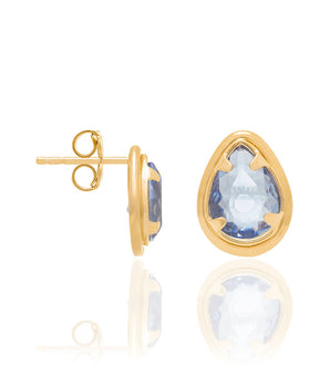GOLD EARRING WITH CRYSTAL