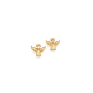 GOLD KID'S EARRING WITH ZIRCONIA