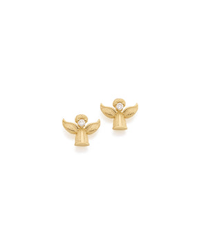 GOLD KID'S EARRING WITH ZIRCONIA