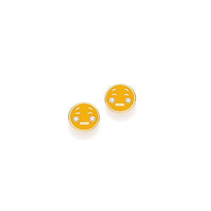 GOLD KID'S EARRING WITH CRYSTAL