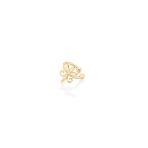 GOLD EARRING WITH ZIRCONIA