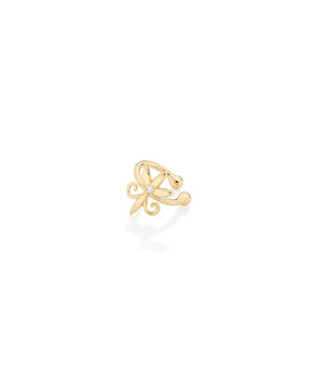 GOLD EARRING WITH ZIRCONIA