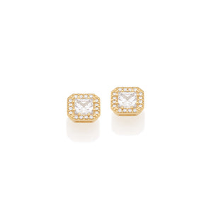 GOLD EARRING WITH ZIRCONIA