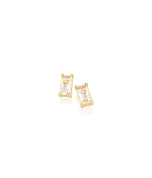 GOLD EARRING WITH CRYSTAL