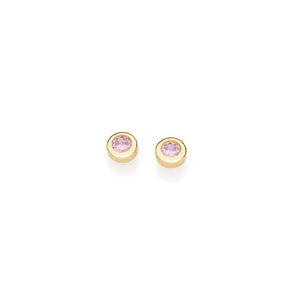 GOLD EARRING WITH ZIRCONIA