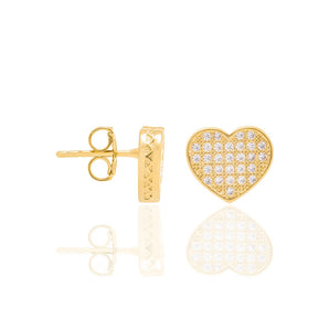 GOLD EARRING WITH ZIRCONIA