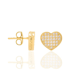 GOLD EARRING WITH ZIRCONIA