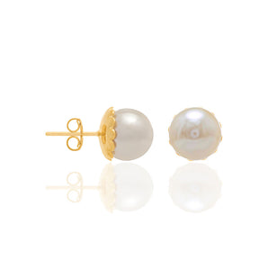 GOLD EARRING WITH PEARL