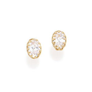 GOLD EARRING WITH ZIRCONIA