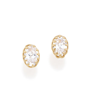 GOLD EARRING WITH ZIRCONIA