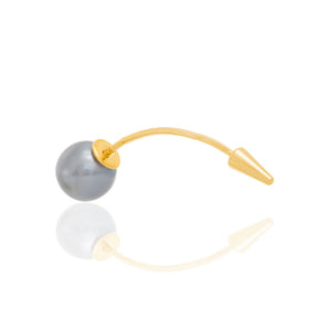 GOLD EARRING WITH PEARL