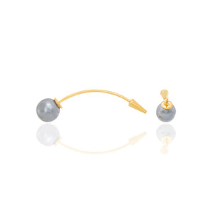GOLD EARRING WITH PEARL