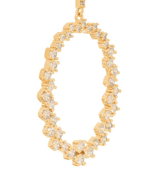 GOLD EARRING WITH ZIRCONIA