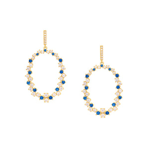 GOLD EARRING WITH ZIRCONIA