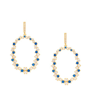 GOLD EARRING WITH ZIRCONIA