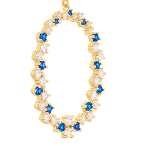 GOLD EARRING WITH ZIRCONIA